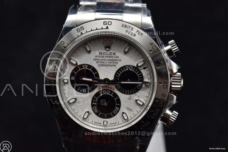 Daytona Meteorite Best Dial 412 V SA4130 Bracelet 1:1 116509 QF on Edition Efficient SS 0211